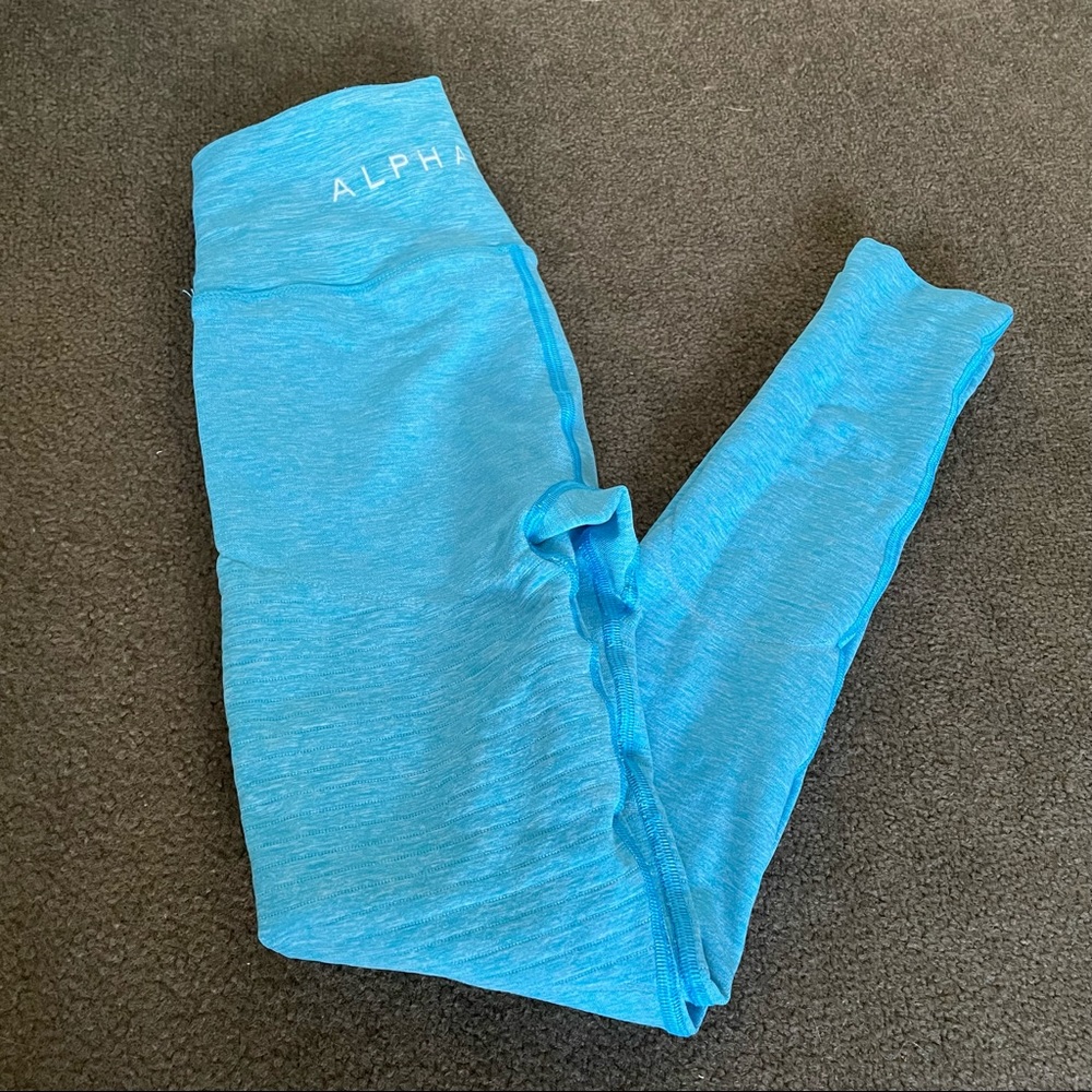 Alphalete Revival R6 Leggings - Size S Cayman Blue